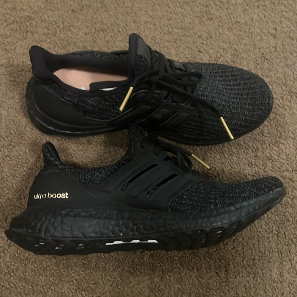 New Black Adidas ultra boost shoes
